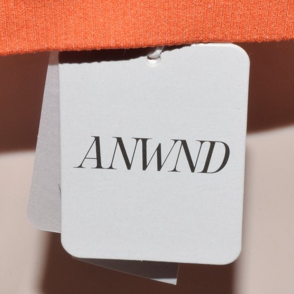 NWT ANWND Crop Halter Top Rust Color Double Spaghetti Strap Scoop Neck - Picture 3 of 3